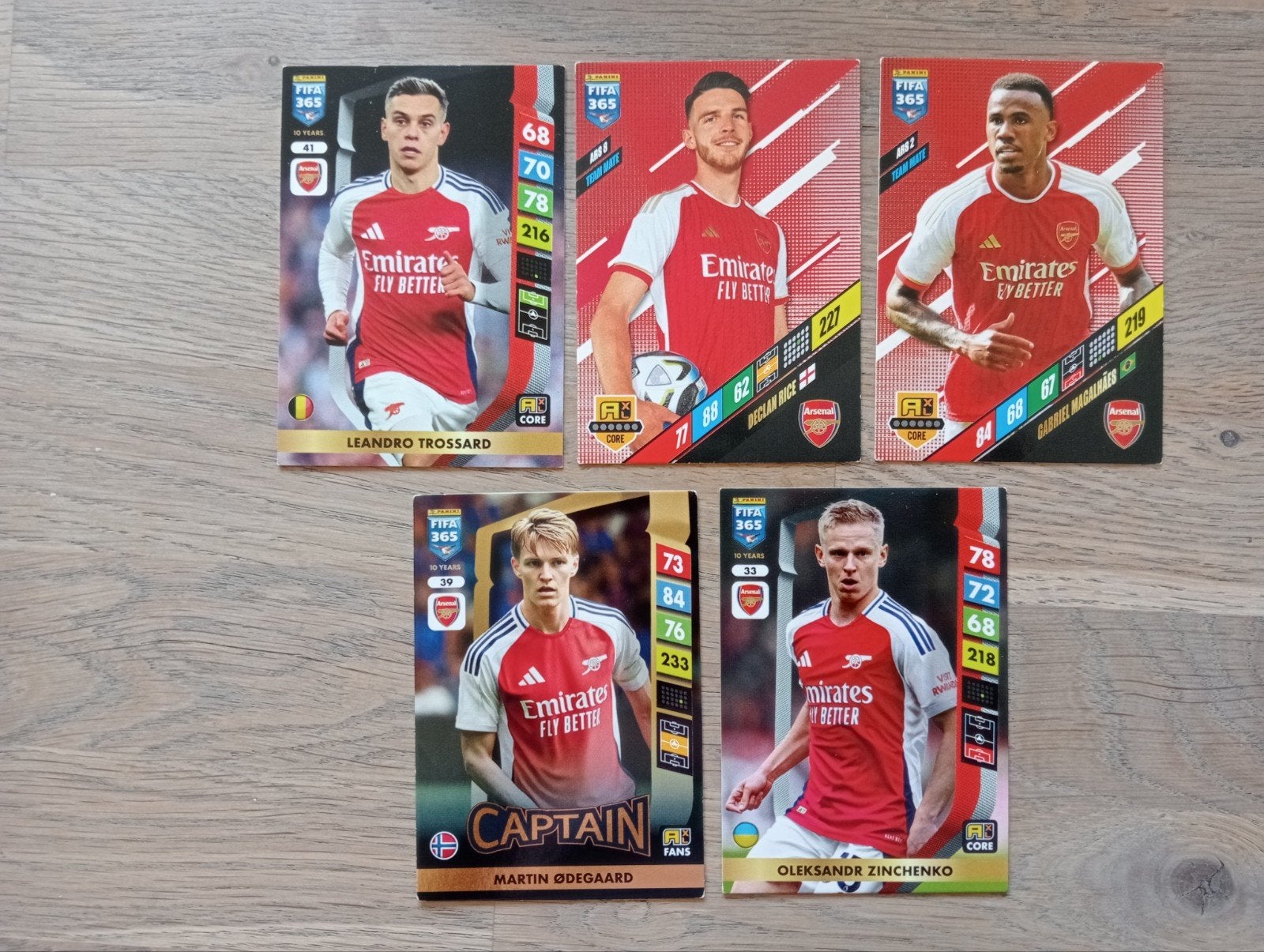 Panini FIFA 365 kaarten - Arsenal, Ophalen of Verzenden, Zo goed als nieuw, Meerdere plaatjes