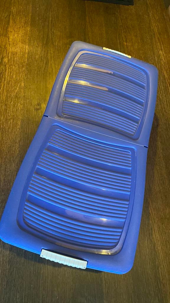 MOOIE PLASTIC OPBERGBOX MET WIELTJES, Ophalen, Minder dan 40 cm, Doos, Minder dan 35 cm