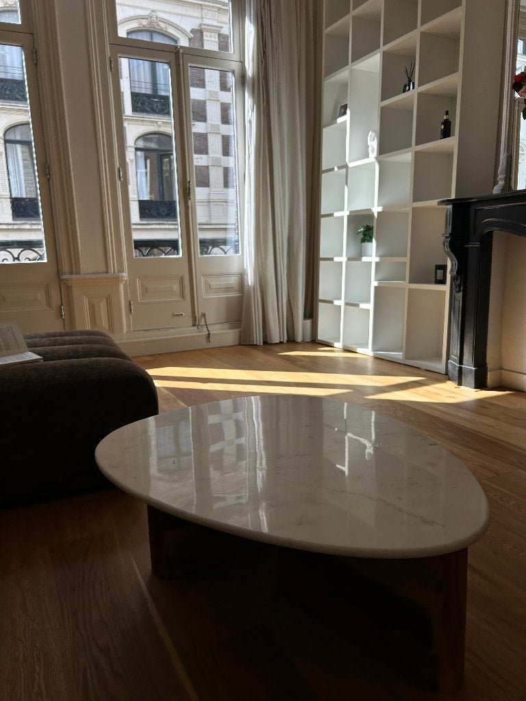 Salontafel Marmer, Ophalen, 50 tot 100 cm, 50 tot 100 cm, Zo goed als nieuw