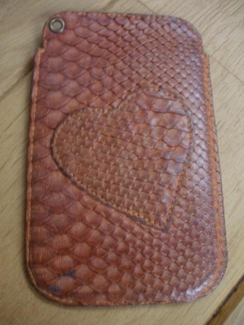 FAB IPHONE 4 hoesje rood bruin leer, IPhone 4, Bruin, Nieuw, Hoesje of Tasje