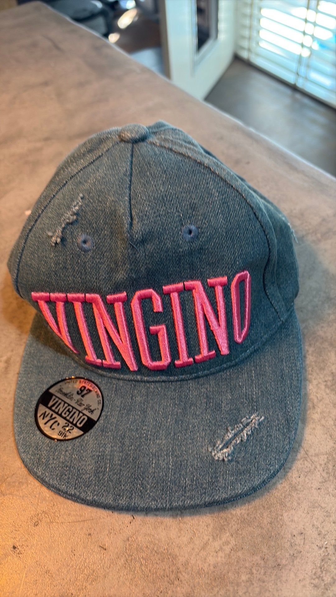 Vingino jeans pet, Kinderen en Baby's, Kinderkleding | Kinder-zwemkleding, Ophalen of Verzenden, Zo goed als nieuw, Meisje, Zwembroek
