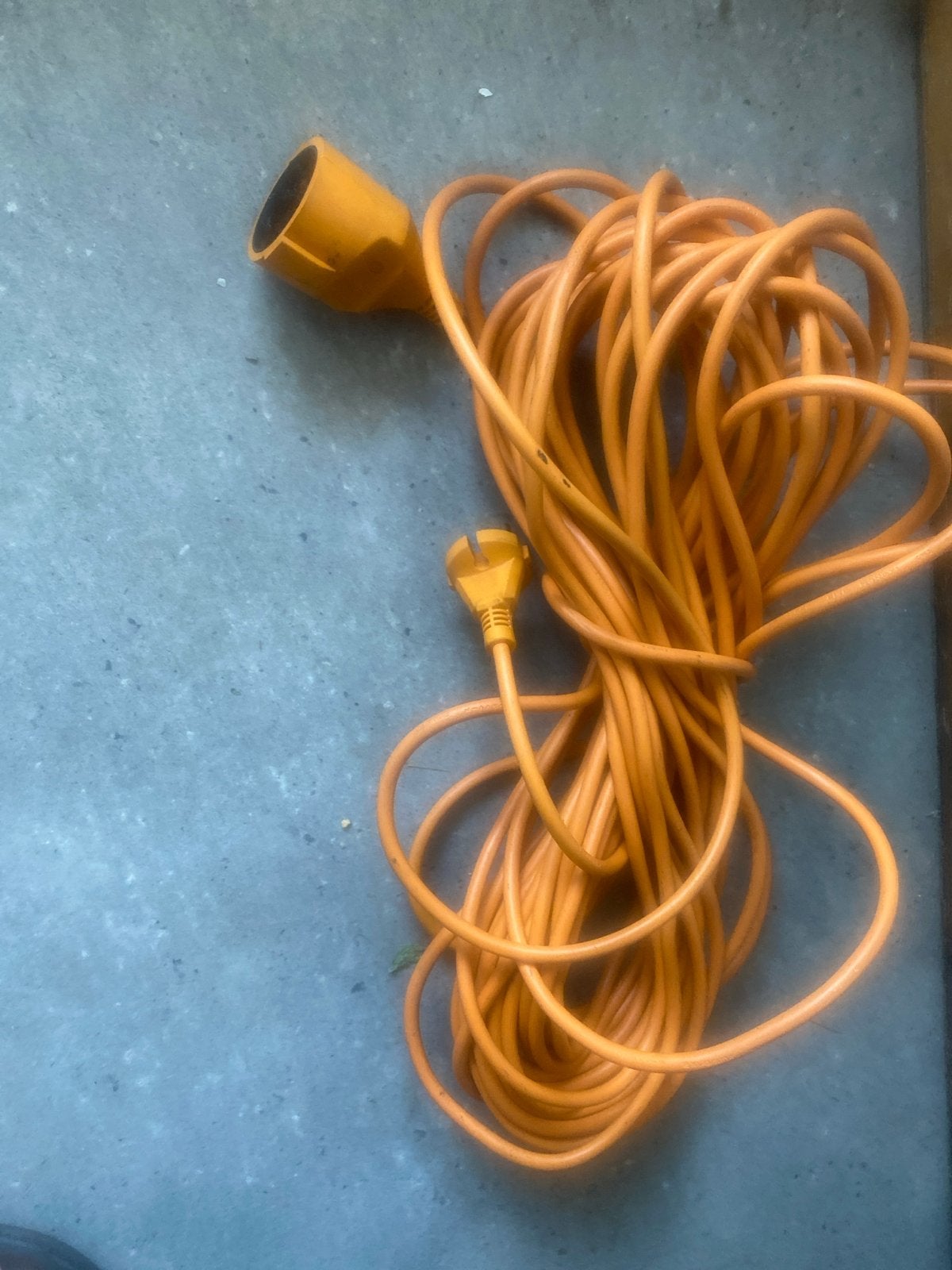 Verlengkabel 25m - Oranje, Ophalen, Gebruikt, Kabel of Snoer