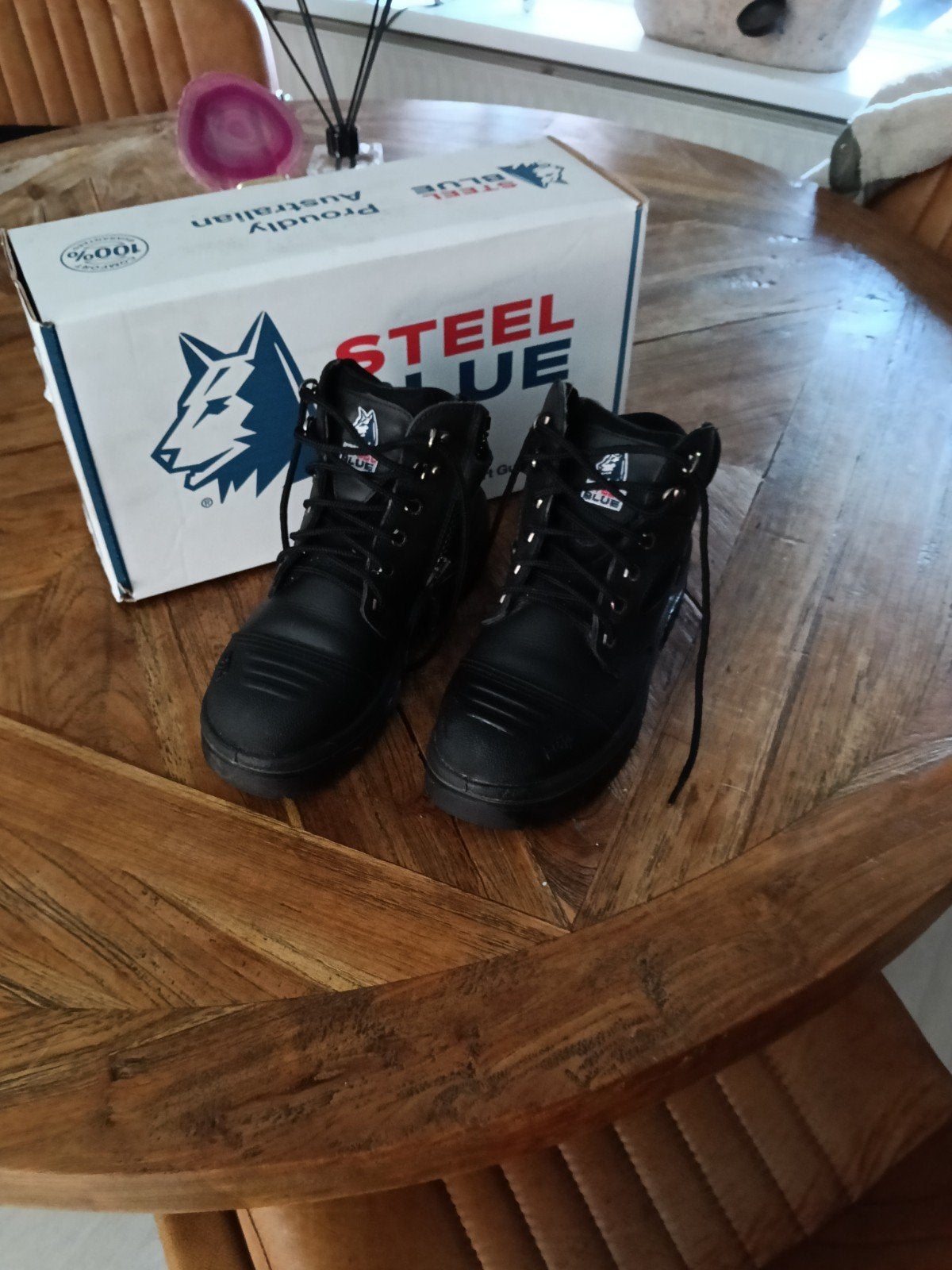 mooie werkschoenen maat 40, Zwart, Ophalen of Verzenden, Zo goed als nieuw, Werkschoenen