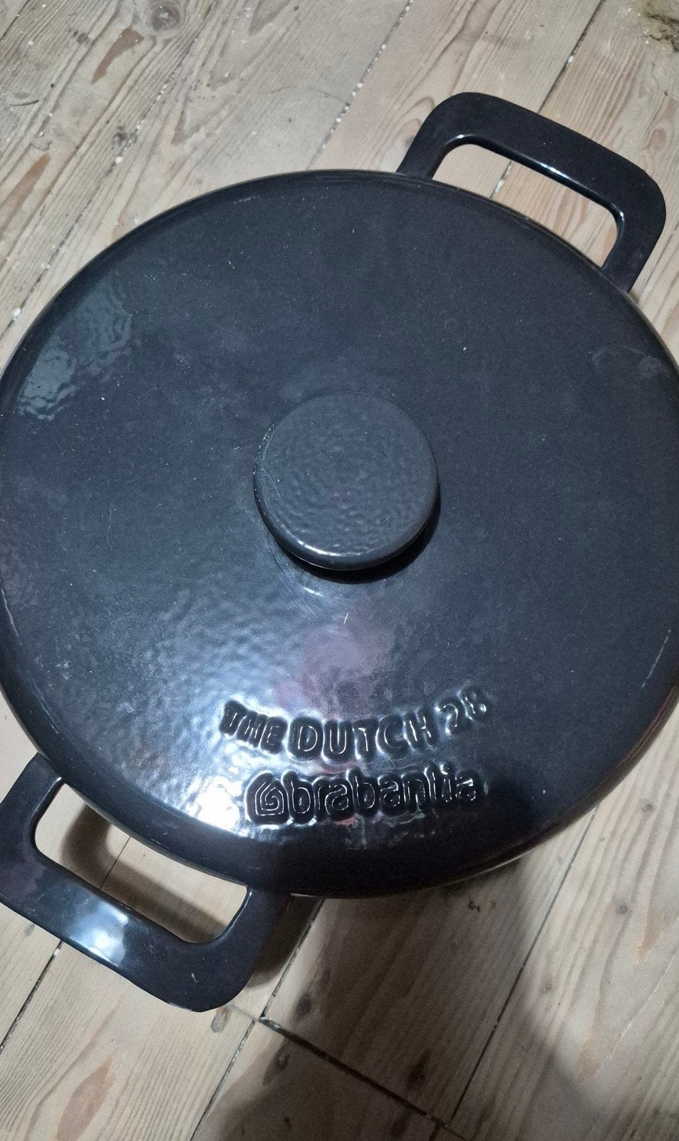 Brabantia gietijzeren braadpan 28cm - The Dutch 28, Ophalen of Verzenden, Zo goed als nieuw, Met deksel, Overige merken
