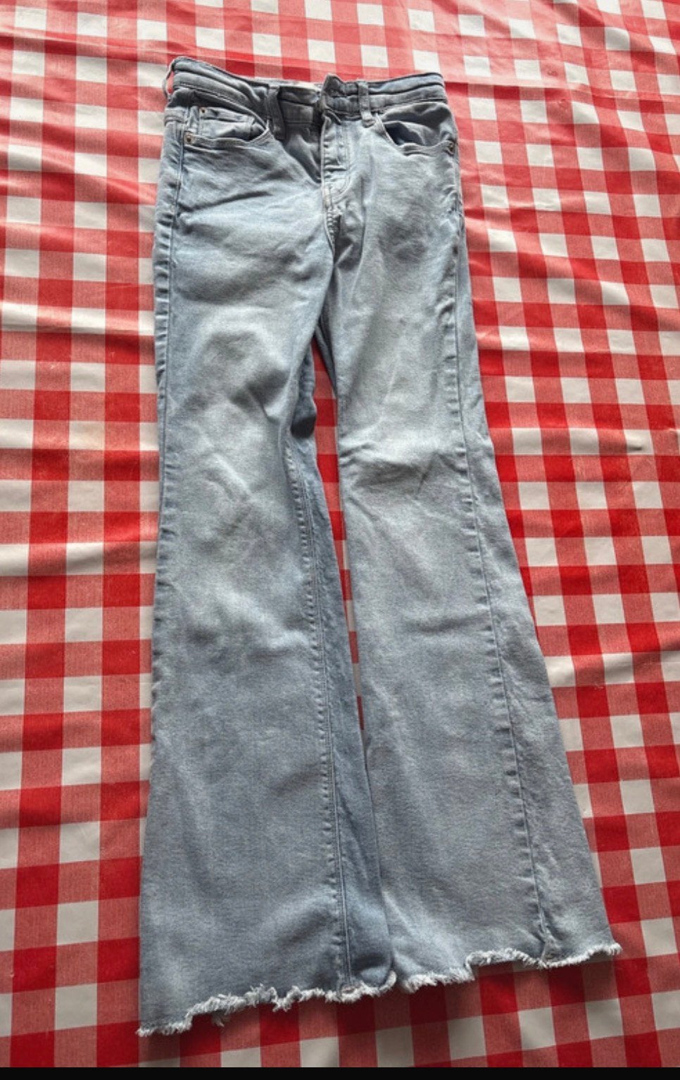 2 x Shoeby flared jeans 140, Ophalen of Verzenden, Gedragen, Blauw, W27 (confectie 34) of kleiner