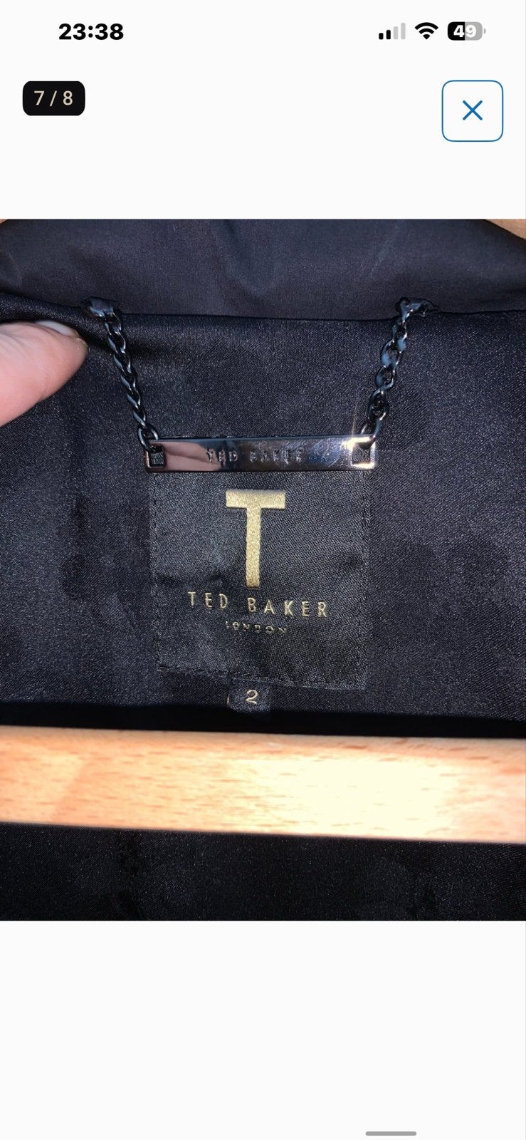 Ted Baker London Zwarte Lange Puffer jas maat M zgan, Ophalen of Verzenden, Zo goed als nieuw, Maat 38/40 (M), Zwart