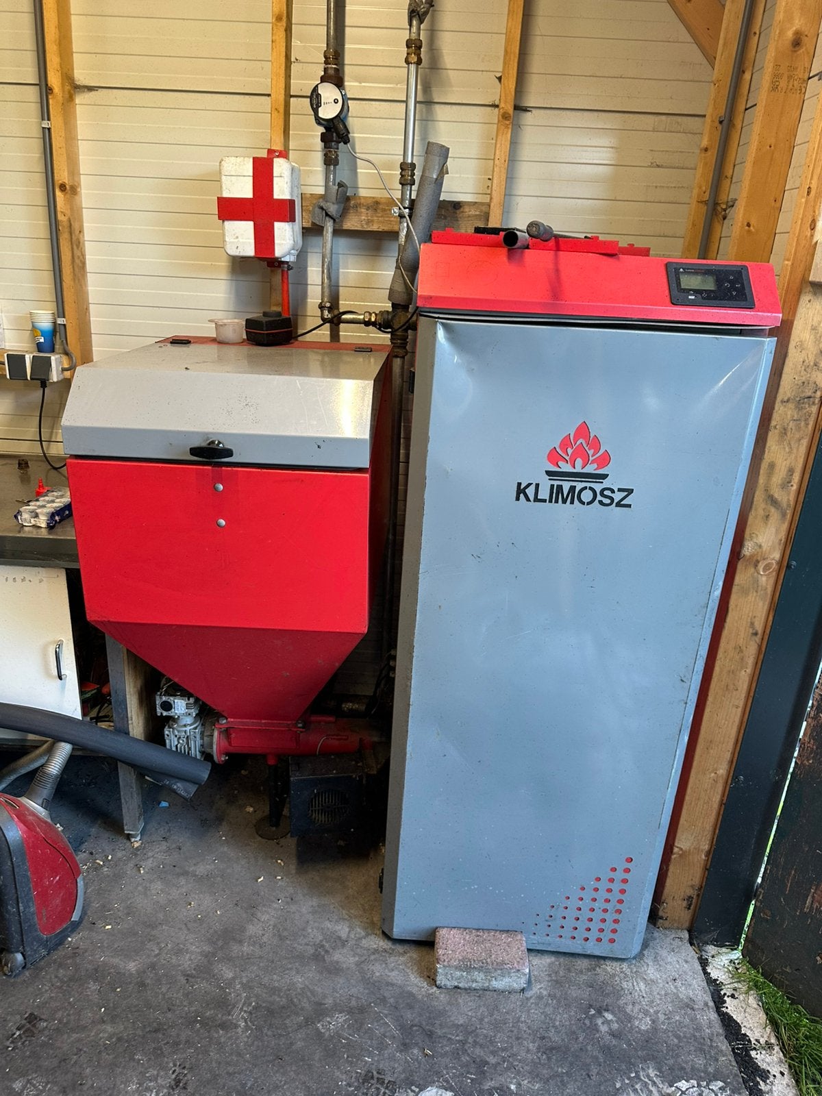 Pelletkachel klimosz 18,8 kw, Huis en Inrichting, Kachels, Ophalen, Gebruikt, Overige brandstoffen, Pelletkachel