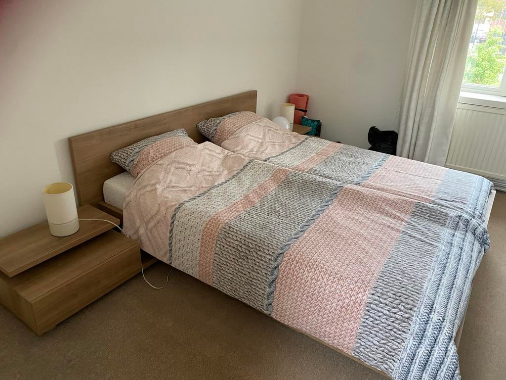 Tweepersoonsbed Trendhopper 200x80 met lattenbodems, Ophalen, Zo goed als nieuw, Tweepersoons