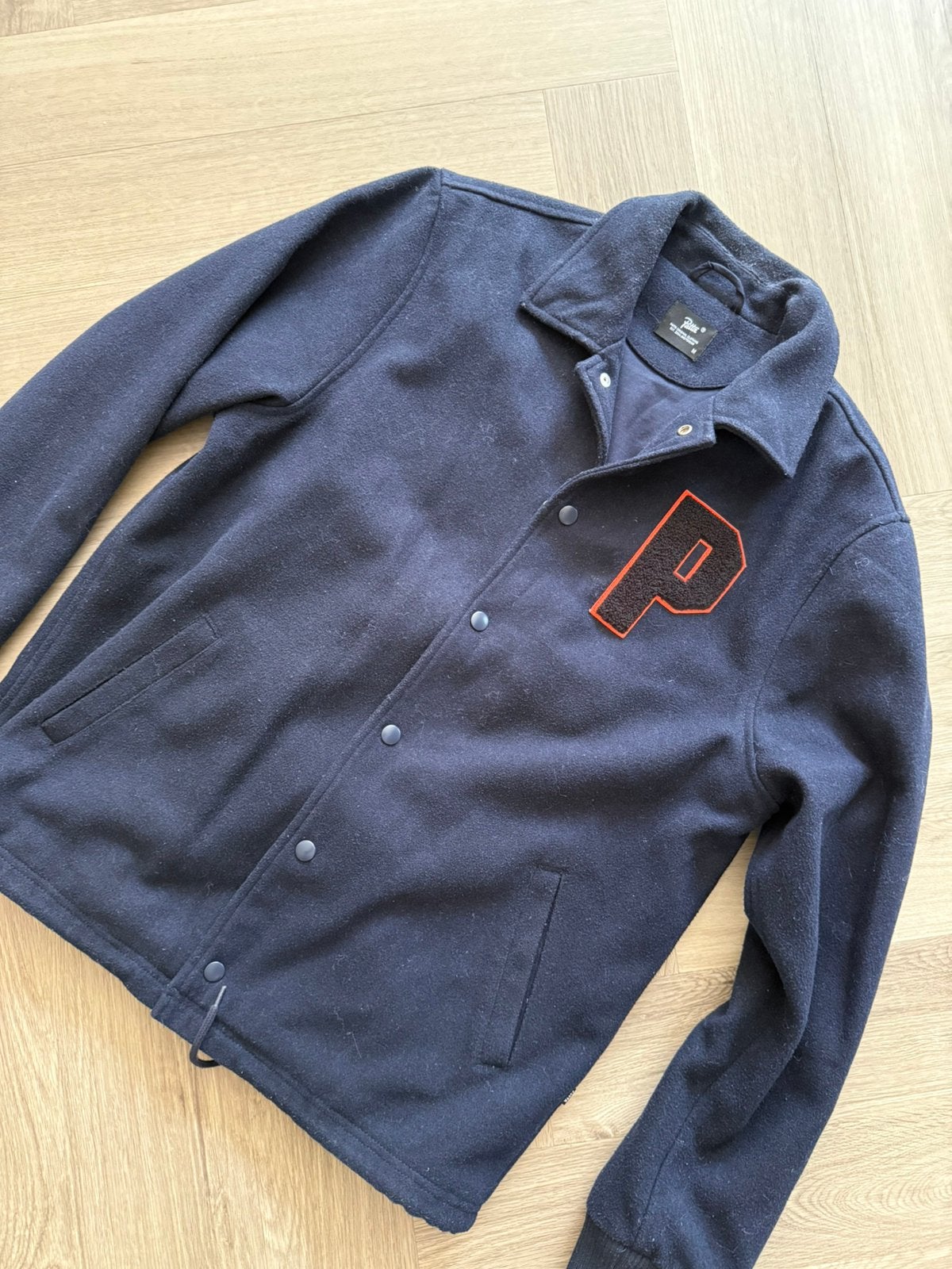 Patta navy wool jacket M, Verzenden, Blauw