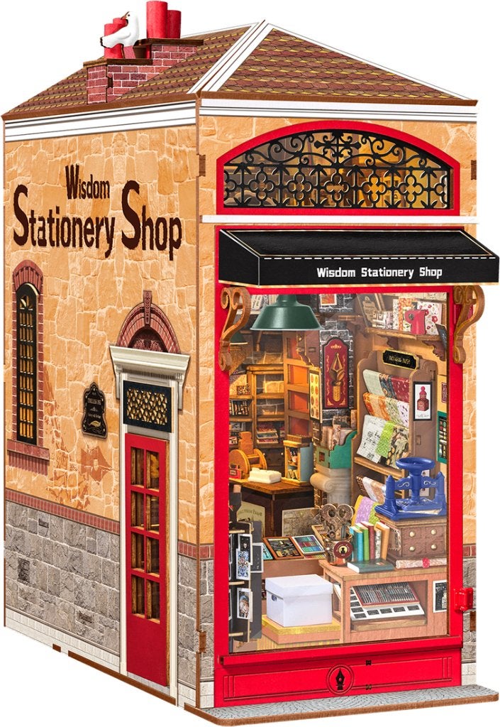 Robotime Book Nook Wisdom Stationery Shop TGB19