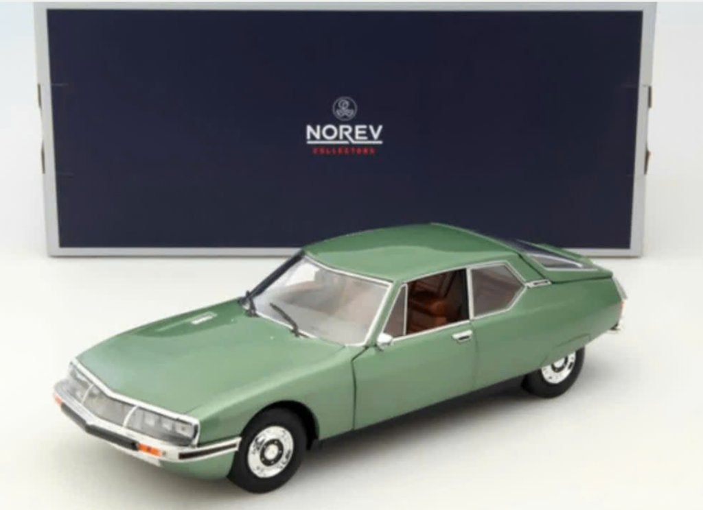 CITROEN SM Groen metallic 1971 schaal 1/18 NOREV ref. 181567, Hobby en Vrije tijd, Verzenden, Nieuw, Auto, Norev