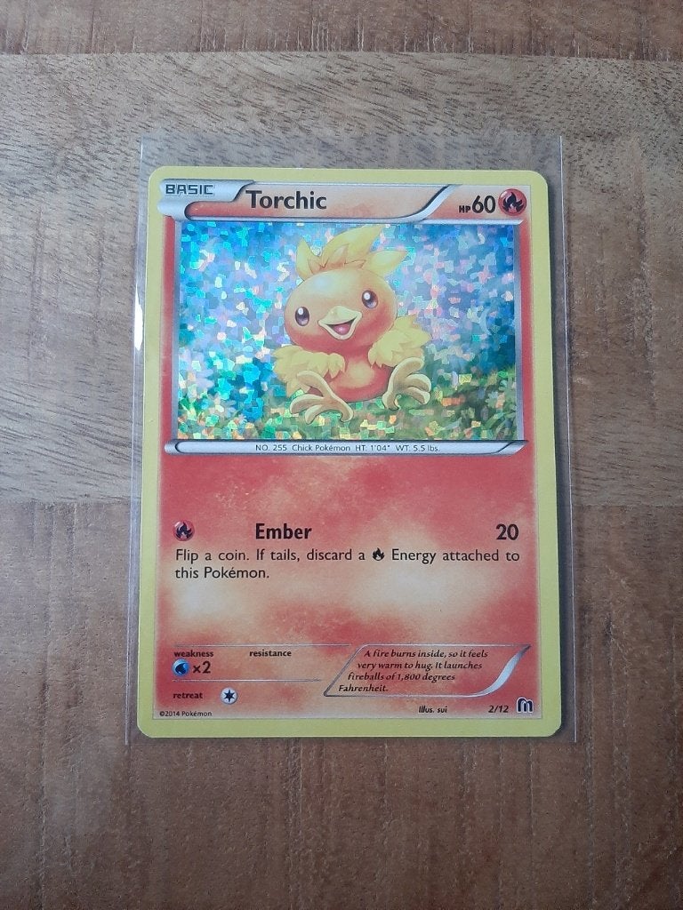 Torchic #2, Shattered Holo, Pokemon McDonalds 2016, Ophalen of Verzenden, Zo goed als nieuw, Losse kaart
