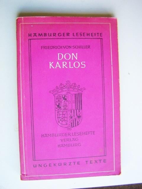 Friedrich von Schiller : Don Karlos, Boeken, Ophalen of Verzenden, Zo goed als nieuw, Fictie