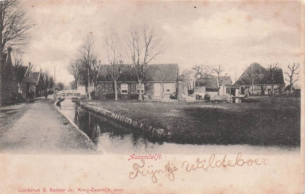 703-014-053 Assendelft, Verzenden, Voor 1920, Noord-Holland