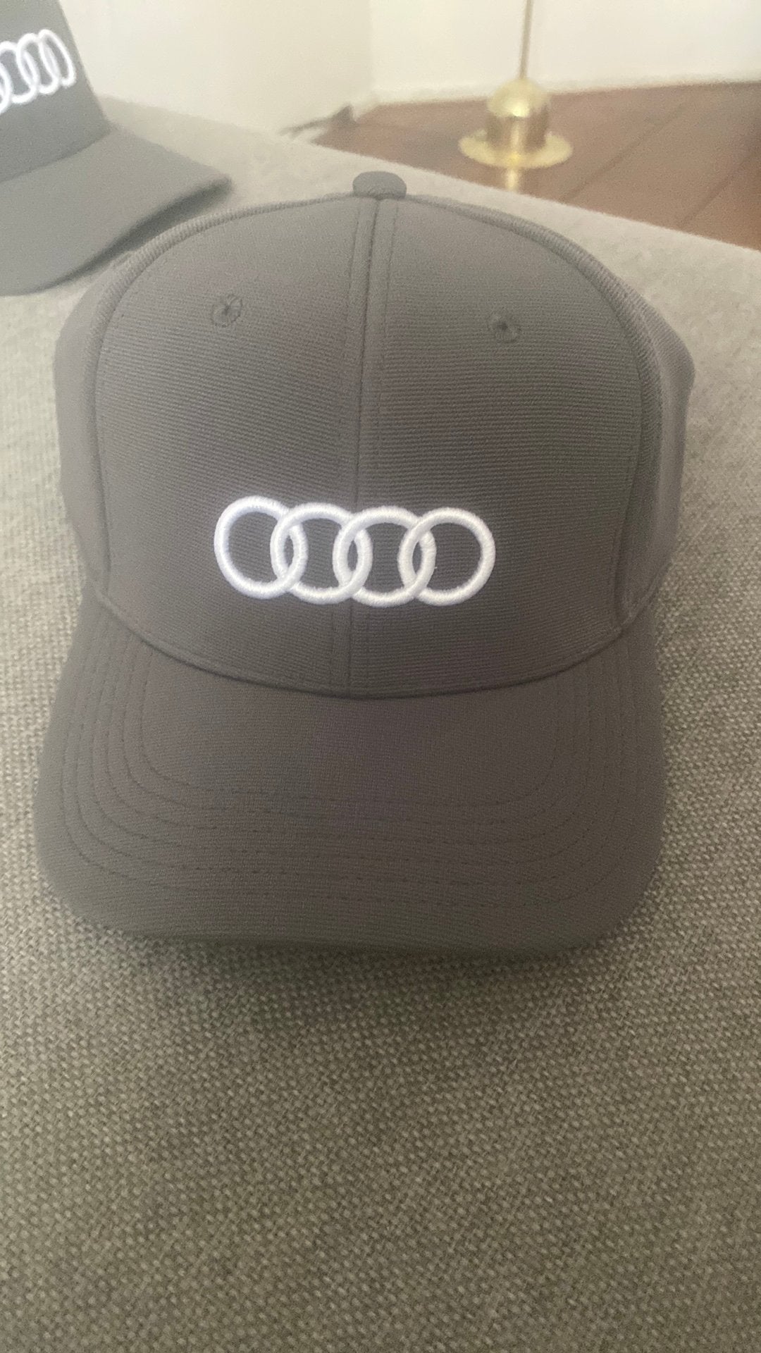 Grijze Audi pet KLM Open golf, Kleding | Heren, Ophalen of Verzenden, Zo goed als nieuw, One size fits all, Pet