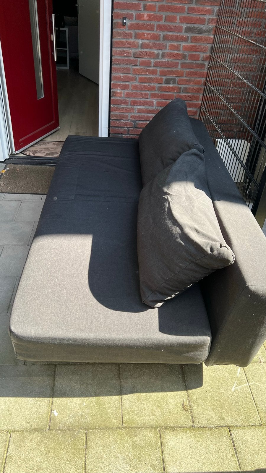 Slaapbank 135x195 cm - Ideaal voor logeerkamer of studio, Huis en Inrichting, Slaapkamer | Slaapbanken, Ophalen, Gebruikt, Zwart