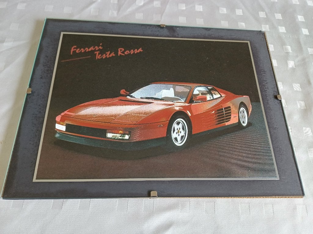 Jaren 80 auto lijst ferrari tesarossa Miami vice look, Ophalen of Verzenden, Gebruikt, Auto's