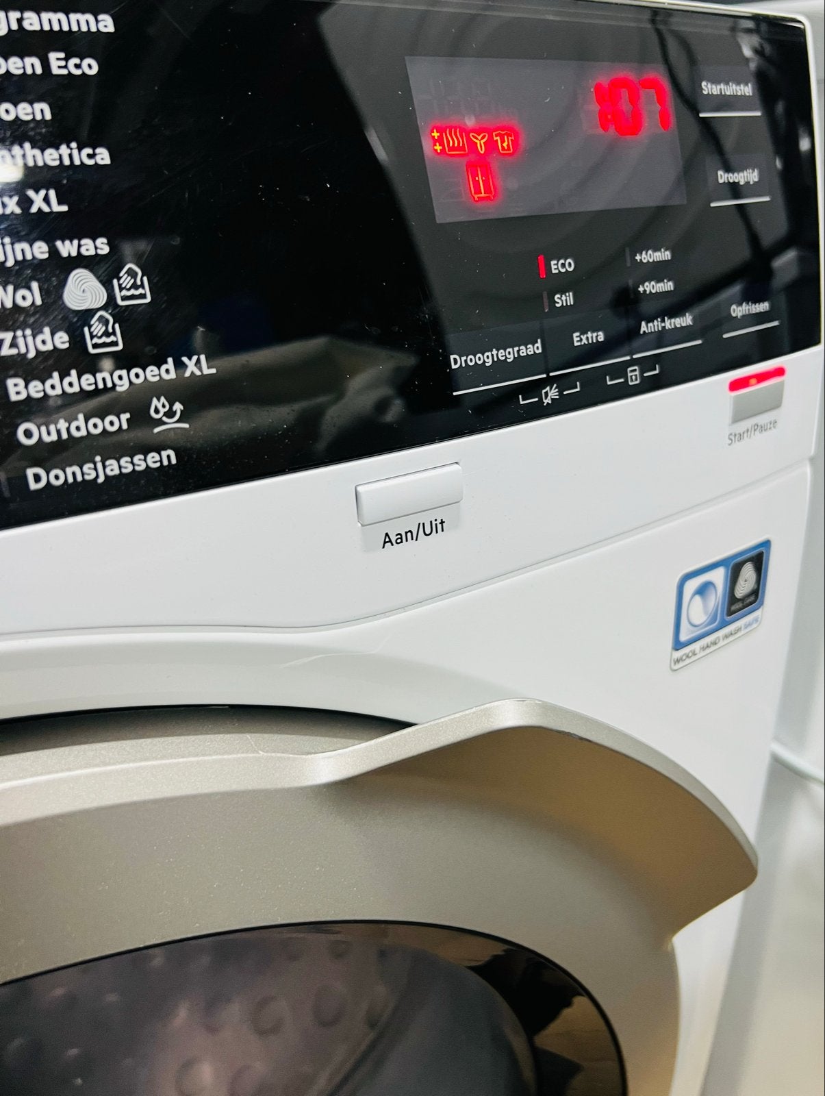 AEG 9000 SERIES LAVATHERM FiberPro System 8kg - Perfecte Dro, Witgoed en Apparatuur, Wasdrogers, Ophalen, 8 tot 10 kg, Zo goed als nieuw