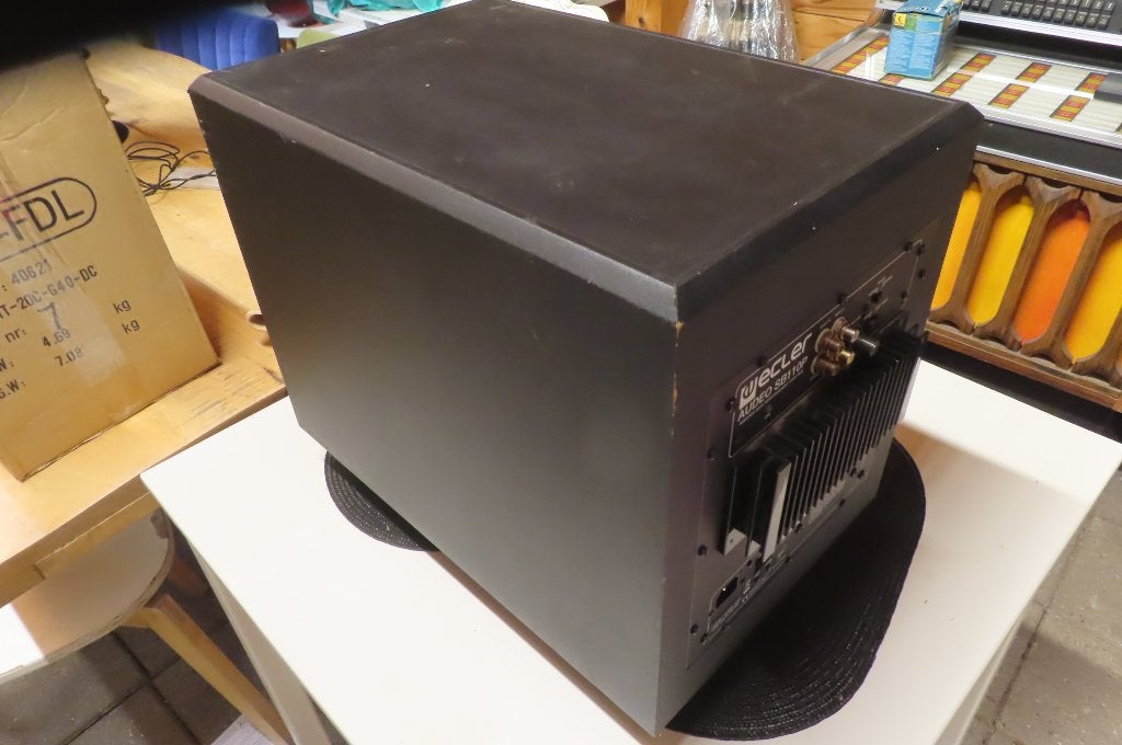 Ecler Audeo SB110P actieve 10" subwoofer, Gebruikt, Subwoofer, AUX-ingang, Ophalen