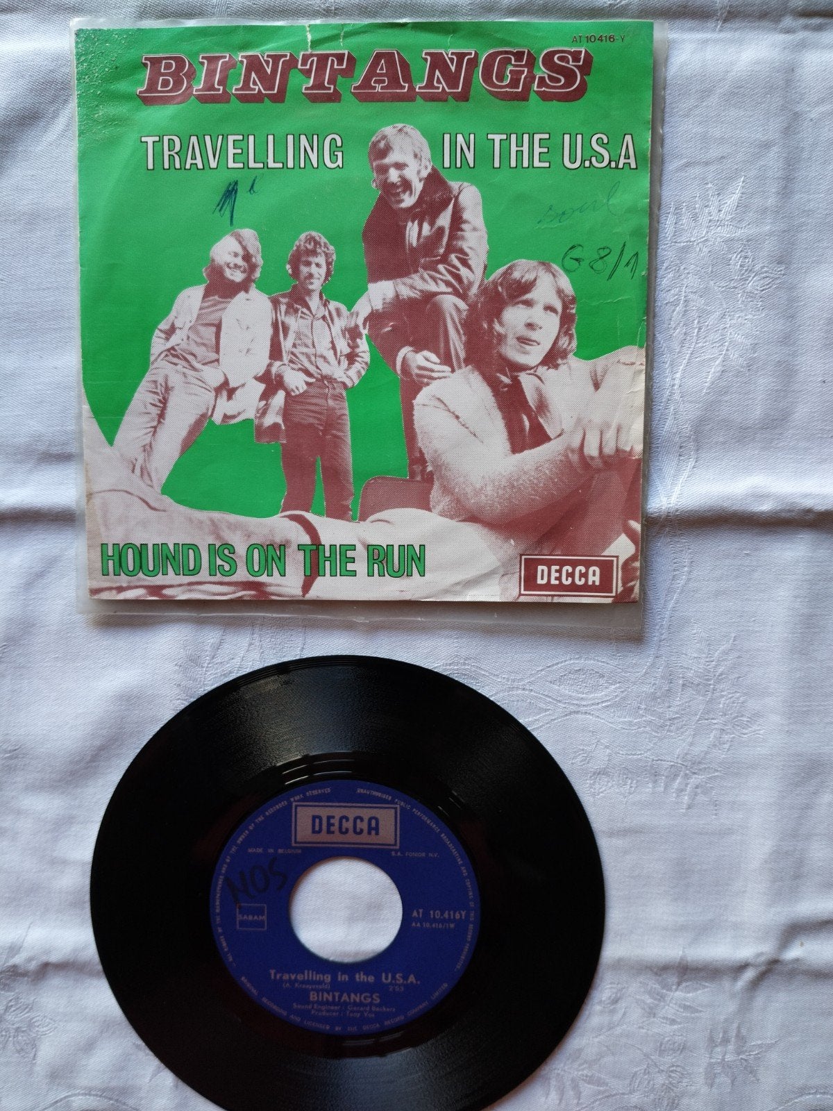 Bintangs - Travelling in the U.S.A. / Hound is on the Run, Verzenden, Gebruikt, Blues Rock, Single