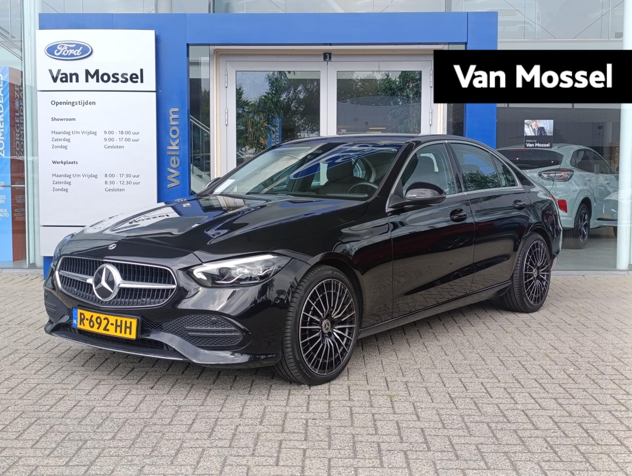 Mercedes-Benz C-klasse 180 Business Line | Dodehoeksensoren, Auto's, Mercedes-Benz, 12 maanden, 4 cilinders, Zwart, Bedrijf