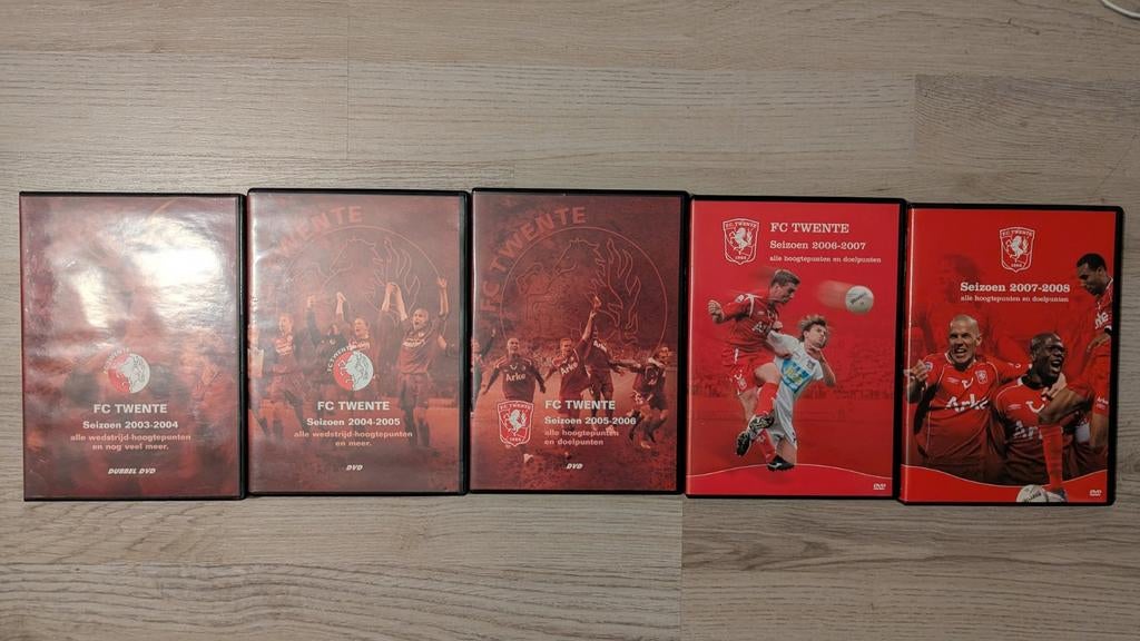 FC Twente Seizoenen 2003-2008 DVD Boxset, Cd's en Dvd's, Dvd's | Sport en Fitness, Voetbal, Gebruikt, Speelfilm, Alle leeftijden