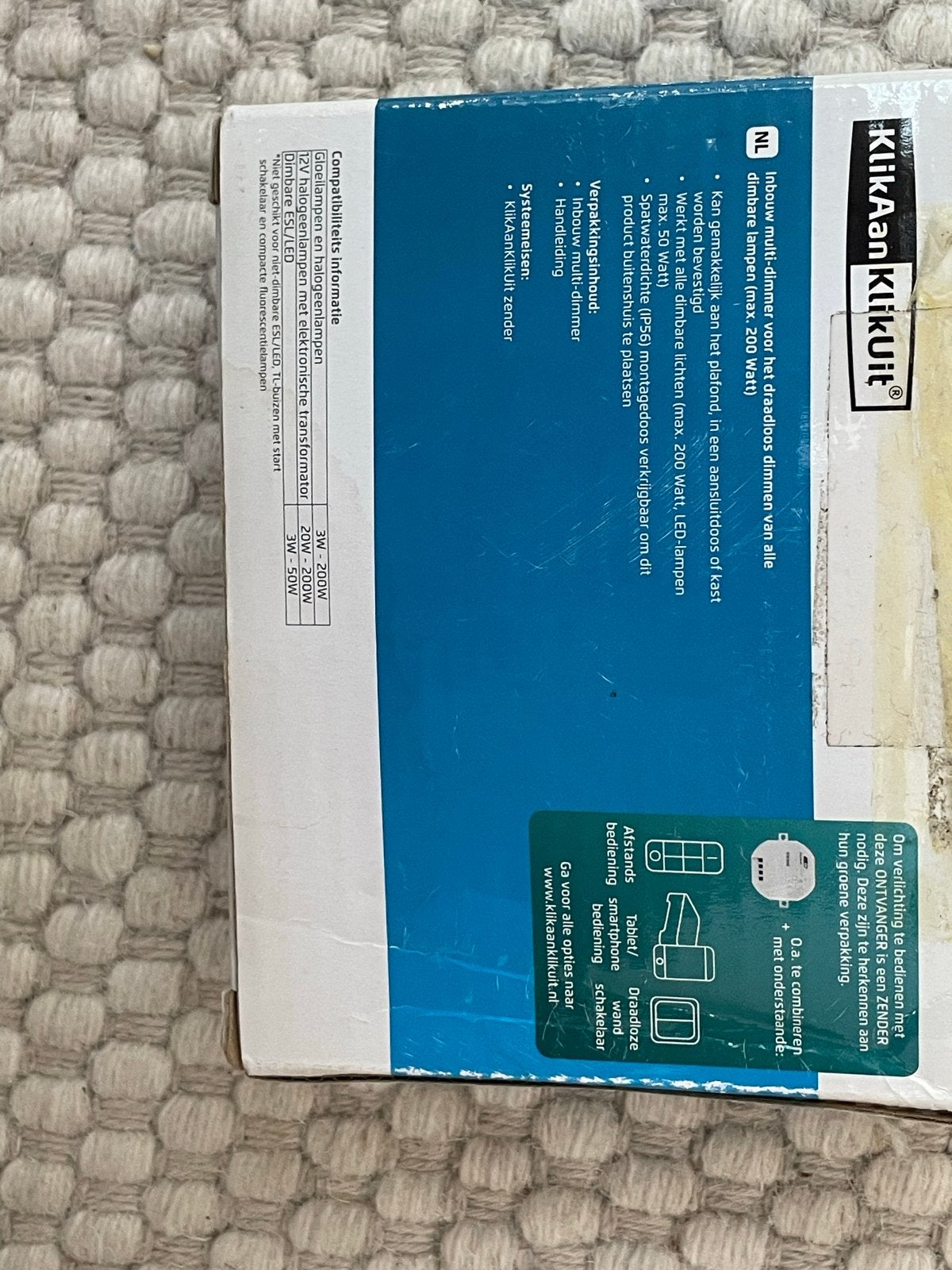 KlikAanKlikUit Draadloze Draaiknop en Inbouw Multi-Dimmer, Dimbaar, Ophalen of Verzenden, Zo goed als nieuw, Overige merken
