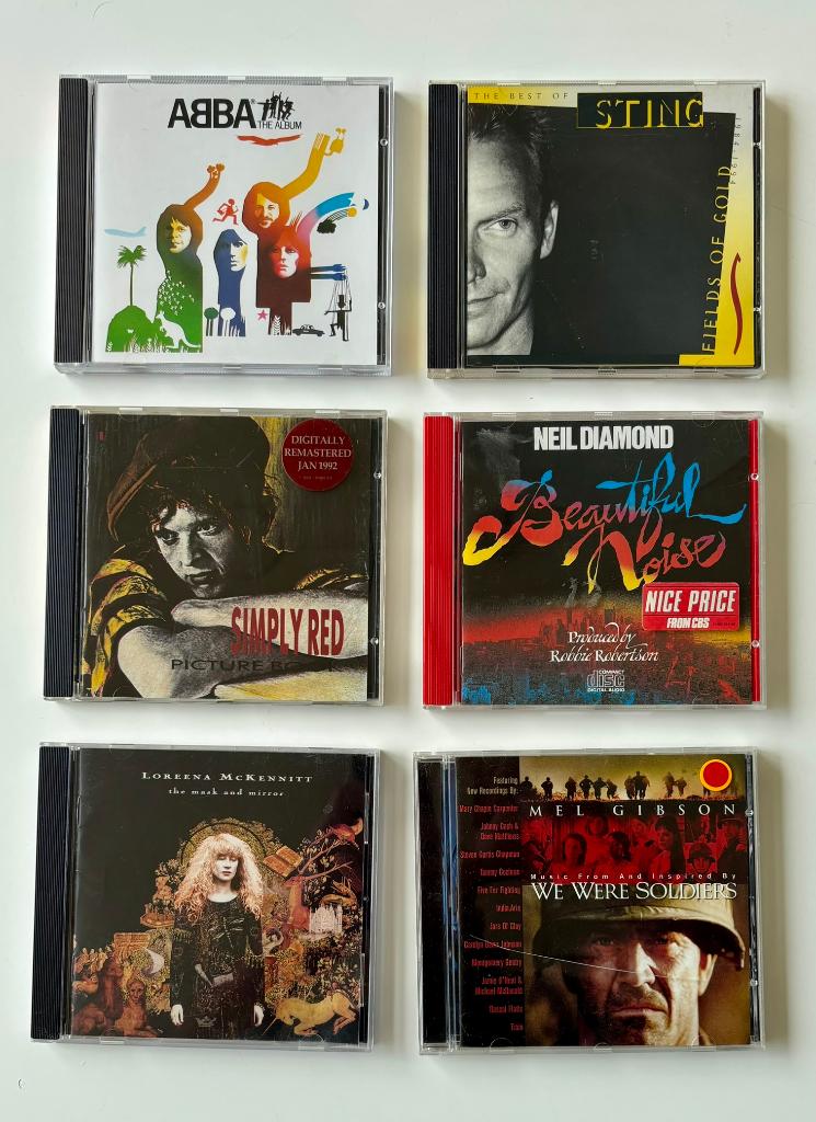 Abba, Sting, Simply red, Neil Diamond, Loreena McKennitt, We, Ophalen of Verzenden, Gebruikt