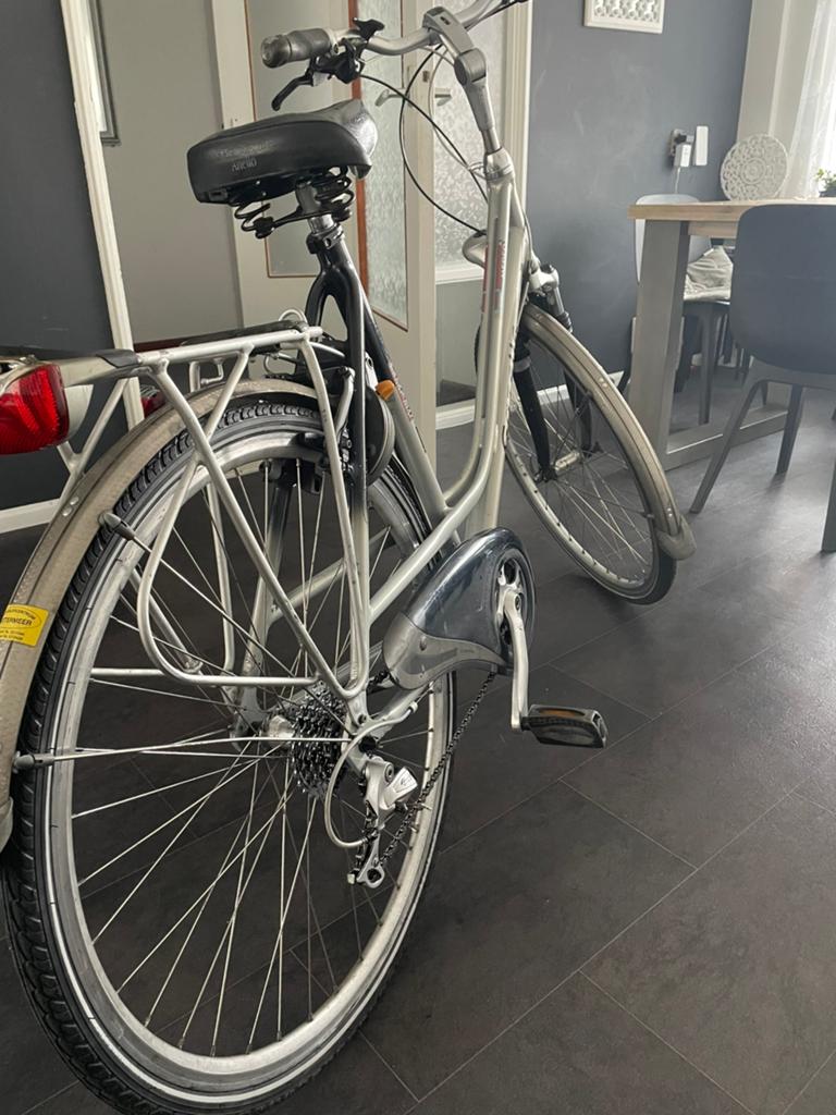 Gazelle dames sportfiets, 28 inch, Gebruikt, Velgrem, Meer dan 20 versnellingen