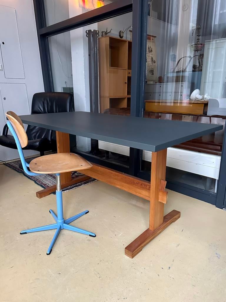 Vintage Shaker stijl eettafel, werktafel, bureautafel, Ophalen, Gebruikt, -, -