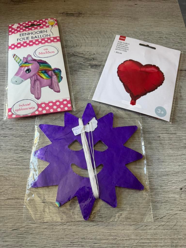 Nieuwe versiering., Ophalen of Verzenden, Zo goed als nieuw, Versiering, Verjaardag