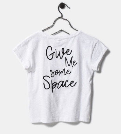 Shoeby Jill Rhoda top t-shirt wit Give me some space 158-164, Meisje, Nieuw, Ophalen of Verzenden, Shirt of Longsleeve