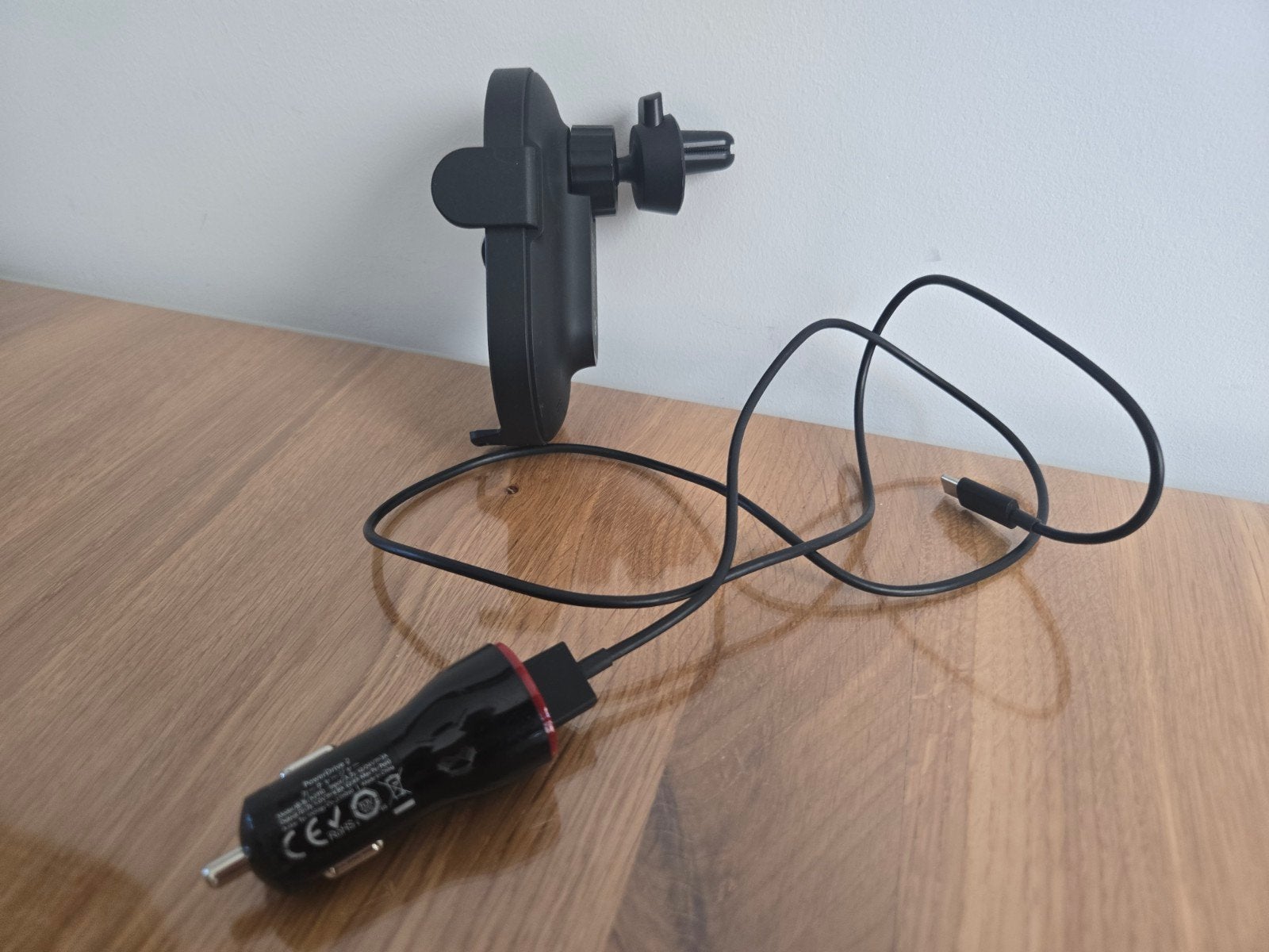 Xiaomi draadloze autolader en houder met USB-oplader, Auto diversen, Auto-accessoires, Ophalen of Verzenden, Gebruikt