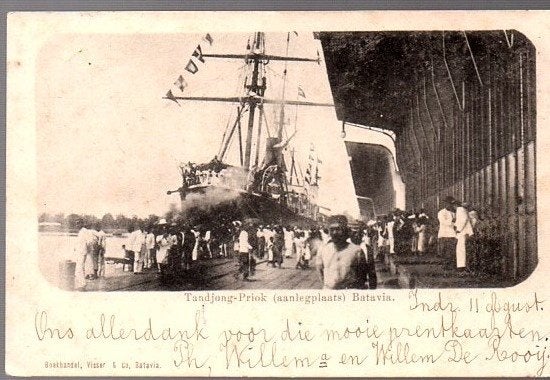Ned Indië  1910 Netherlands Indies Tandjong-Priok Batavia, Ophalen, Voor 1920, Buiten Europa