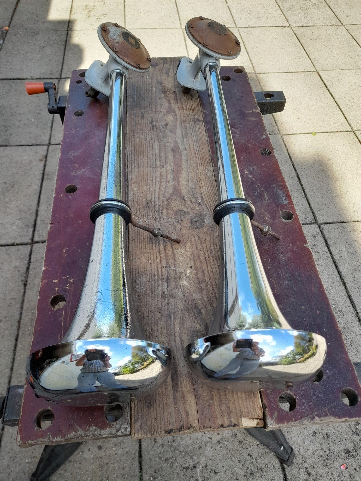 Vintage Hadley Luchthoorns, Ophalen of Verzenden, Gebruikt, Overige merken, Overige Auto-onderdelen