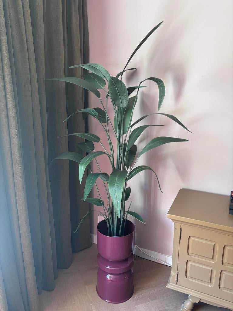 Kunstplant Heliconia 180 cm - Realistische Tropische Sfeer, Huis en Inrichting, Woonaccessoires | Kunstplanten en Kunstbloemen