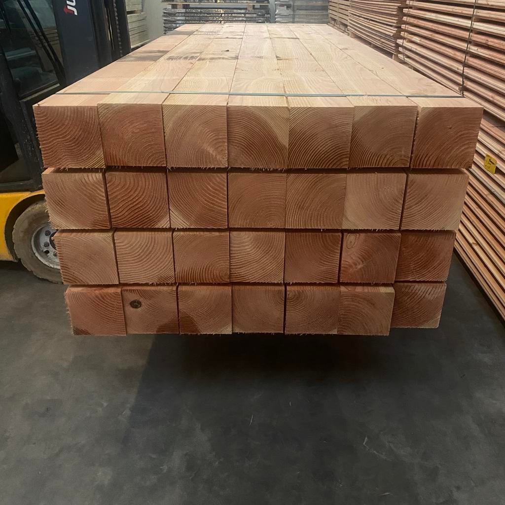 Douglas palen 15x15cm, lengtes van 2,5 tot 6 meter, Ophalen of Verzenden, Nieuw, 250 cm of meer, Palen