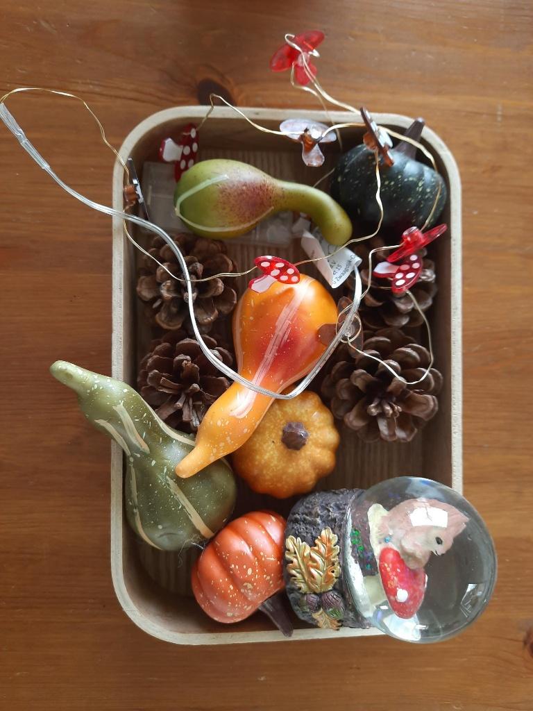 Schaaltje herfstsfeer, Ophalen of Verzenden, Rond, Glas