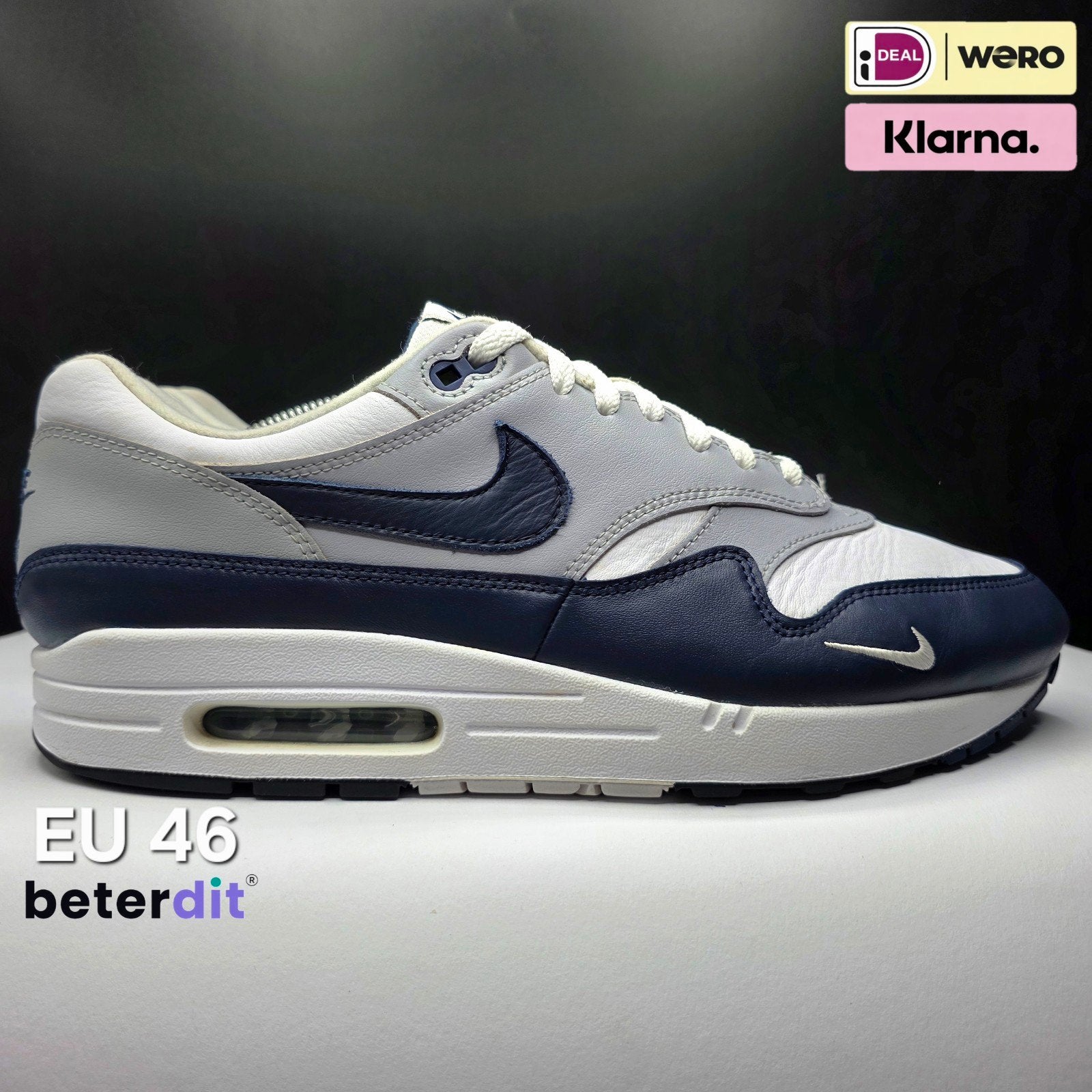 Nike Air Max 1 LV8 'Obsidian' Maat: 46, Nike air max, Beterdit, Ophalen of Verzenden, Heerenveen