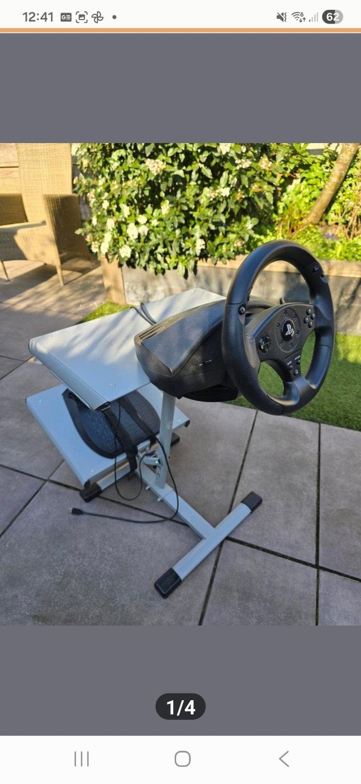 Thrustmaster T80 racestuur met Playseat standaard, Spelcomputers en Games, Ophalen, Zo goed als nieuw, Stuur of Pedalen, PlayStation 4