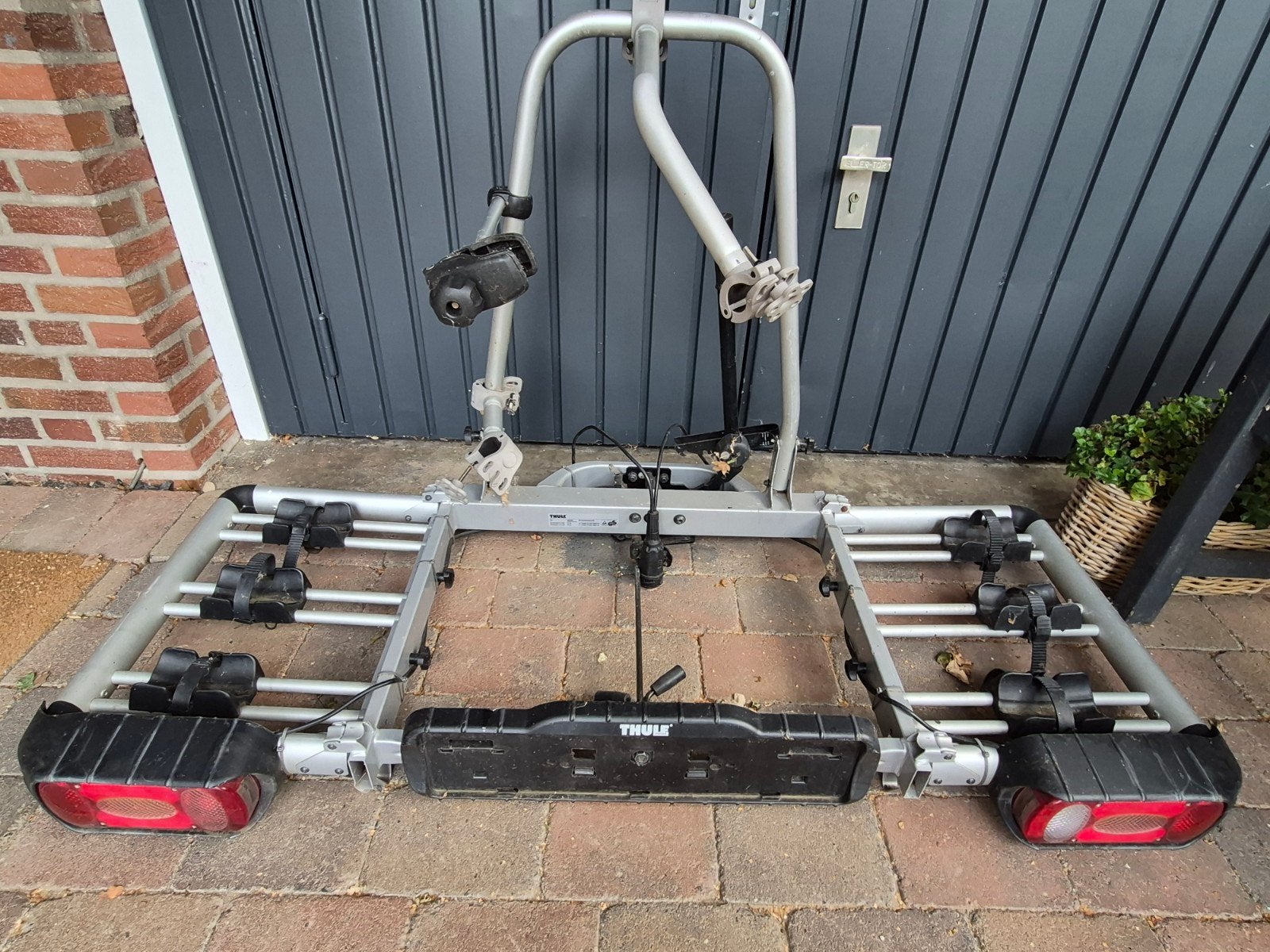 Thule EuroClassic Pro 903 Trekhaakdrager voor 3 fietsen, Auto diversen, Fietsendragers, Gebruikt, Trekhaakdrager, 3 fietsen of meer