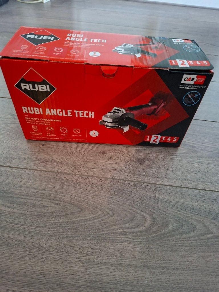 RUBI Haakse slijper (Excl accu), Doe-het-zelf en Verbouw, Gereedschap | Slijpmachines, Ophalen, Nieuw, 700 tot 1000 watt, Haakse handslijpmachine
