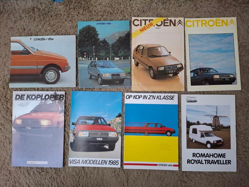 Lot autofolders Citroen Visa, Boeken, Verzenden, Gelezen, Citroën
