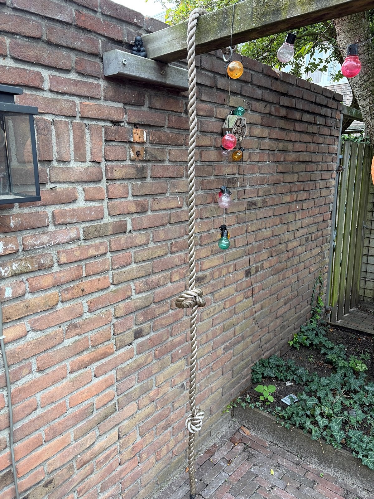 Klimtouw 230 cm met 2 knopen, Ophalen of Verzenden, Gebruikt, Klimtouw