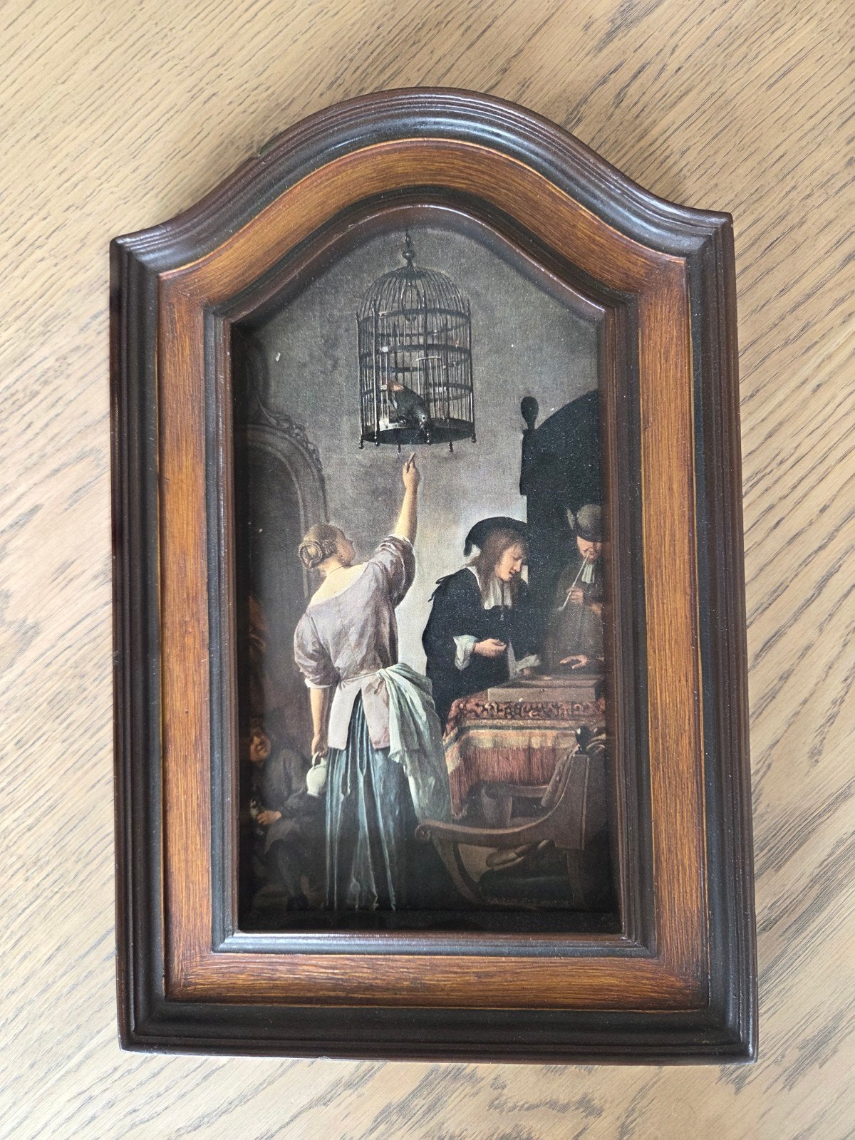 Jan Havicksz. Steen - De Papegaaienkooi, Antiek en Kunst, Kunst | Schilderijen | Klassiek, Ophalen, Paneel, Klassiek, Print