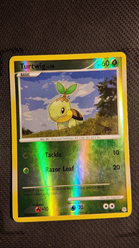 Turtwig 103 Diamond & Pearl | Pokemon kaart, Ophalen, Zo goed als nieuw, Losse kaart, Foil
