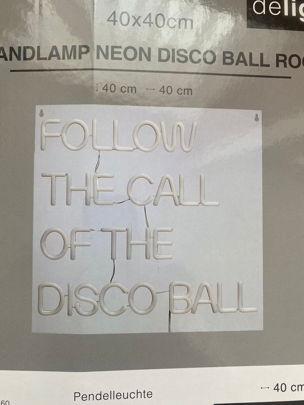 Neon lamp discoball, Ophalen, Nieuw