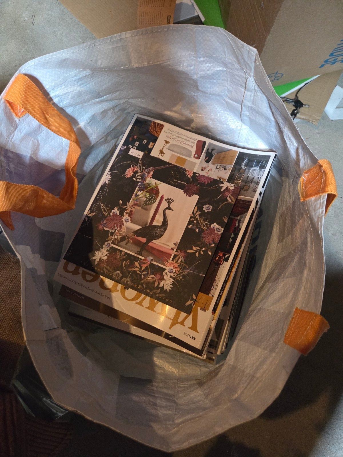 Shoppertas vol VT Wonen en Brocante Special magazines, Boeken, Ophalen, Gelezen