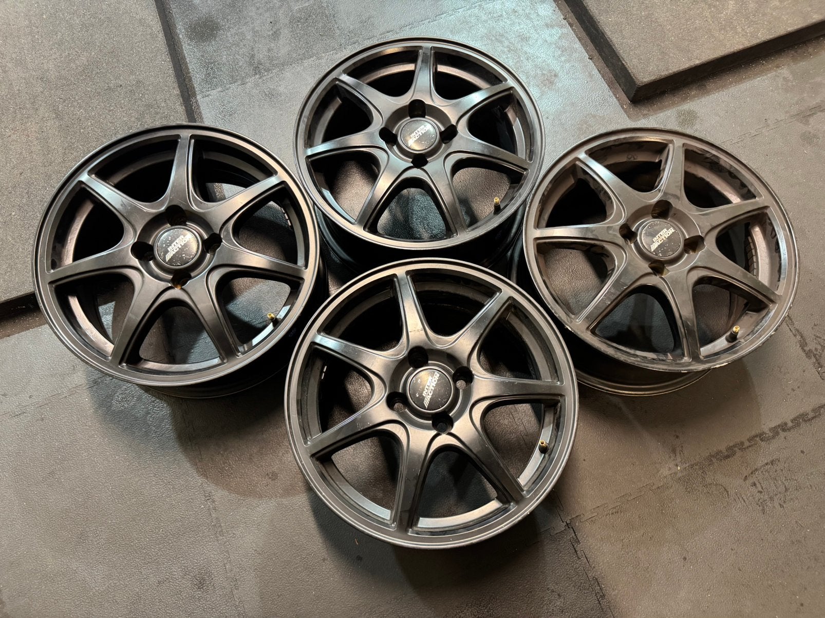 4x100 15 inch sport velgen Inter Action, Auto diversen, Ophalen, Gebruikt