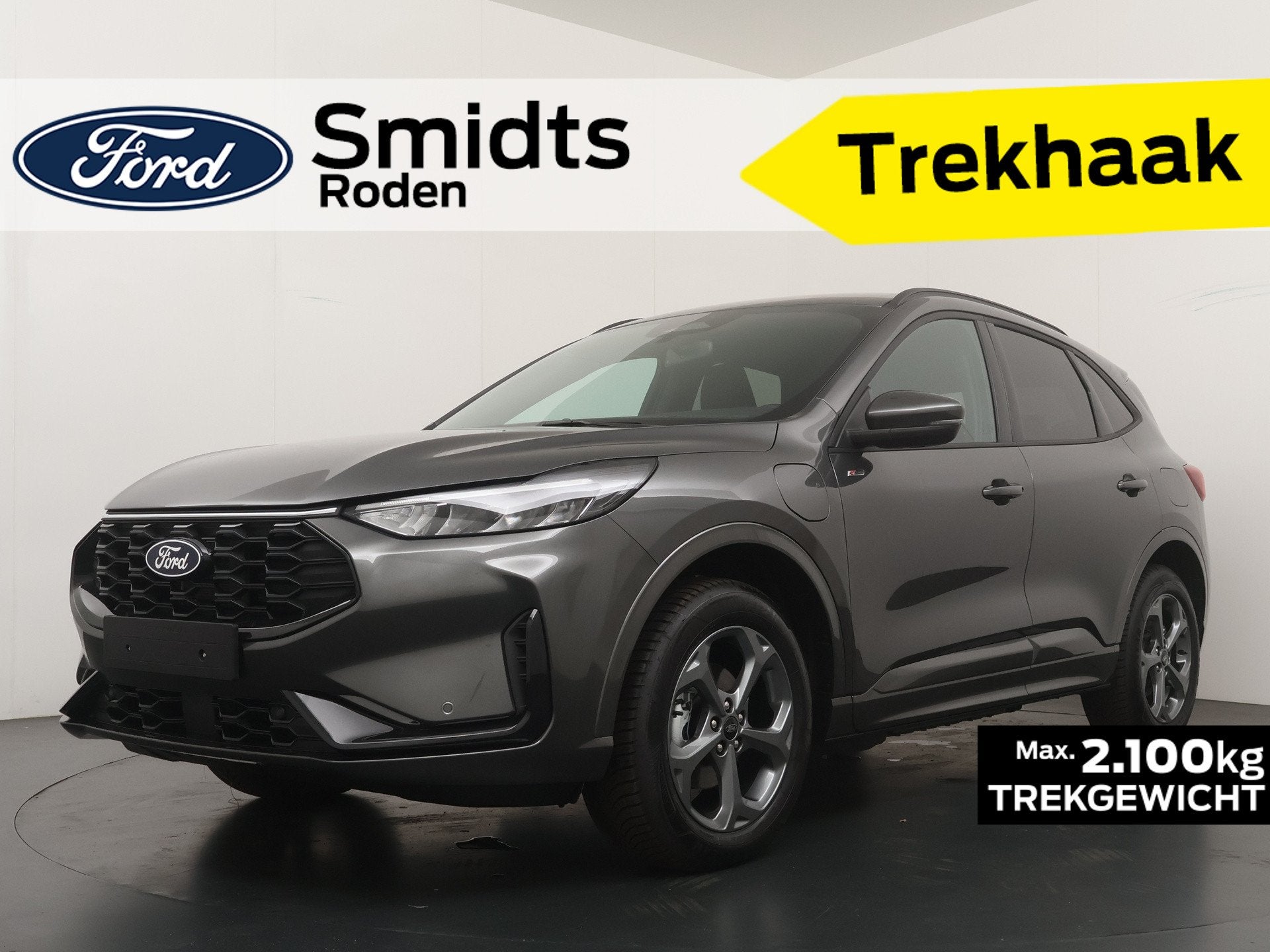 Ford Kuga 2.5 PHEV ST-Line | Trekhaak | 4 seiz. banden | Win, Zwart, 4 cilinders, Plug-in hybride, Bedrijf